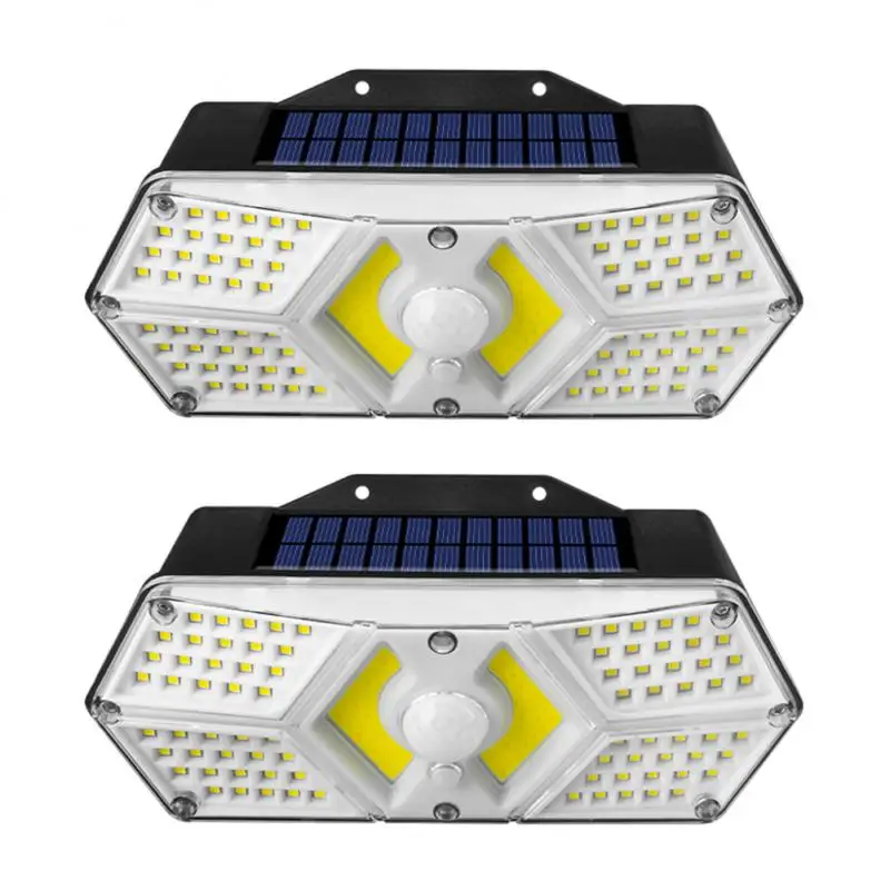

Outdoor LED Solar Lights 80 LED 44 COB PIR Motion Sensor Garden Patio Lights Waterproof 3 Modes with Remote Control Wall Lamp