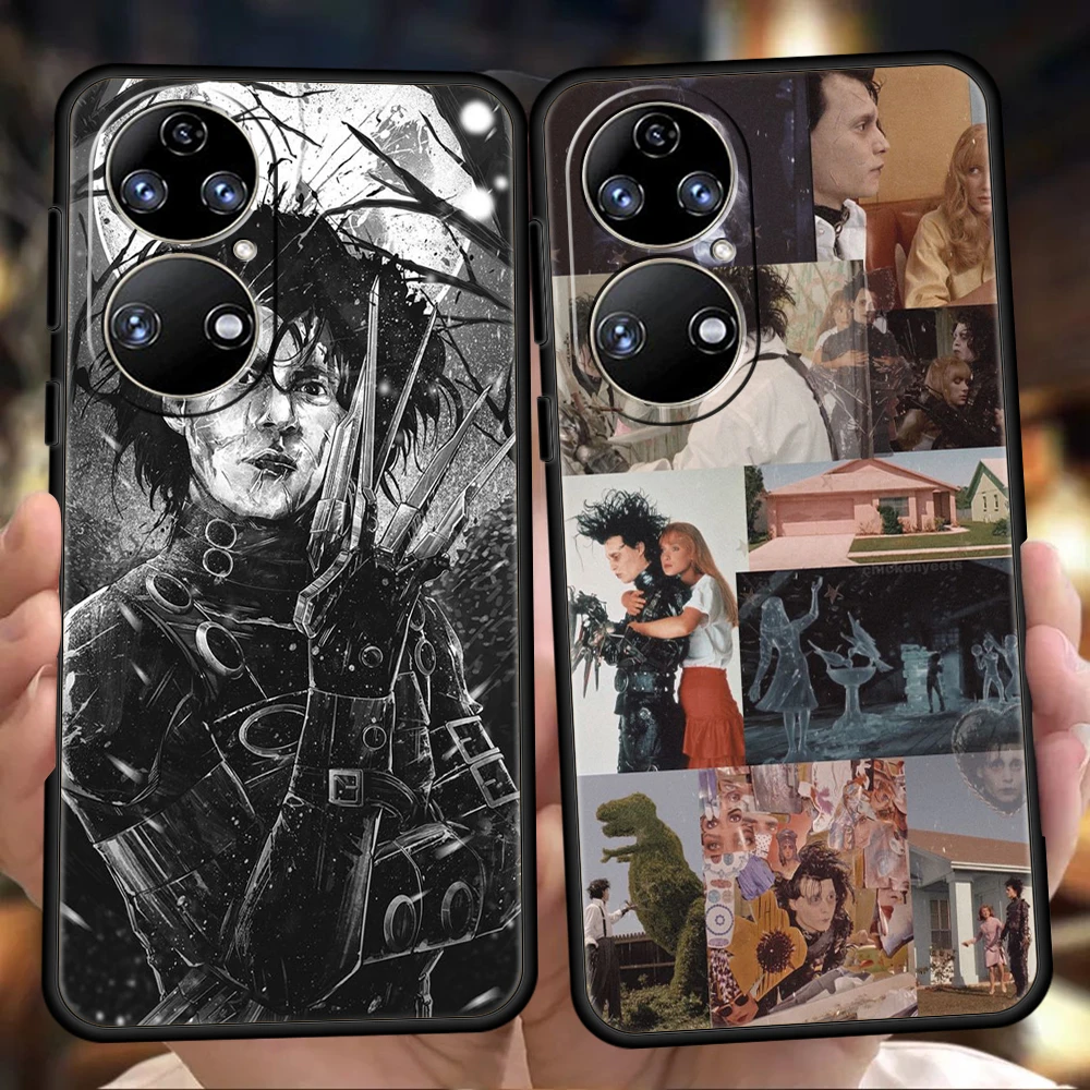 

BANDAI Edward Scissorhands Phone Case for Huawei P20 P30 P50 Pro P20 P30 P40 Lite Y6 Y7 Y9 Y7A Y6P Y9S 2019 P Smart Z 2021 Soft