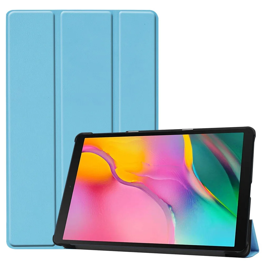 

Роскошный противоударный умный кожаный чехол-подставка для планшета Samsung Galaxy Tab A 10,1, T510, T515, искусственная кожа, 2019, чехол