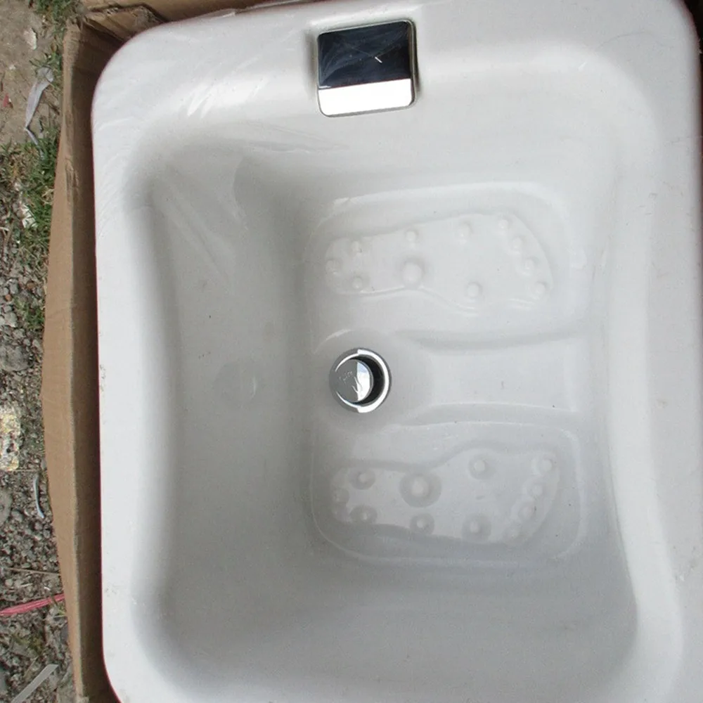 Белая акриловая ванна для ног Senxiao раковина квадратная ванны