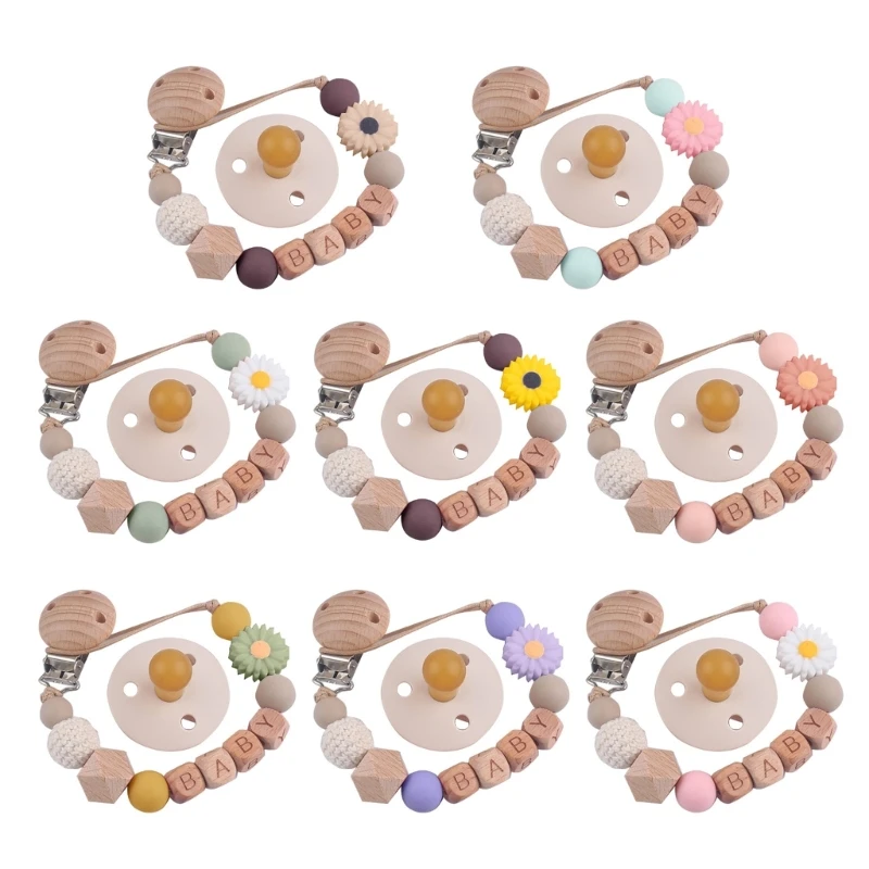 

New Pacifier Clips with Nipple for Baby Girls Pacifier Holders Silicone Paci Clip