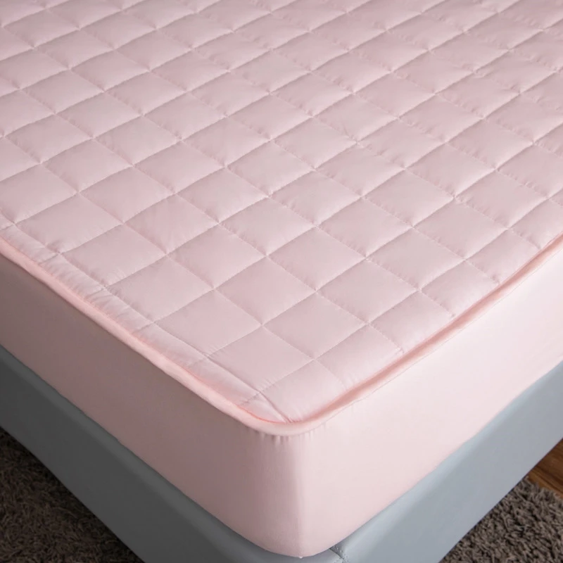 Хлопковый утолщенный стеганый чехол для матраса антибактериальный протектор