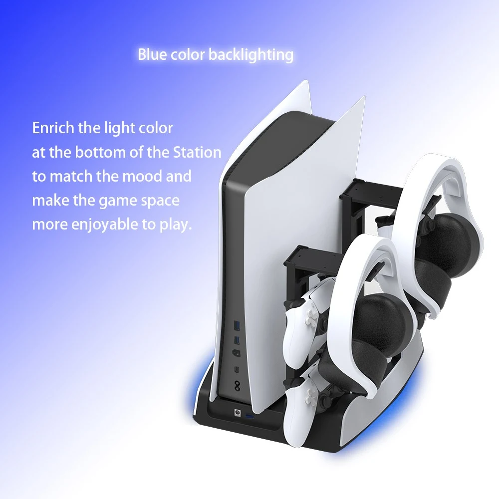 

Black Foldable Handle Dual-seat Charger Durable Host Cooling Fan Base Usb3.0 Silent Fan Disk Storage Rack Vertical Stand