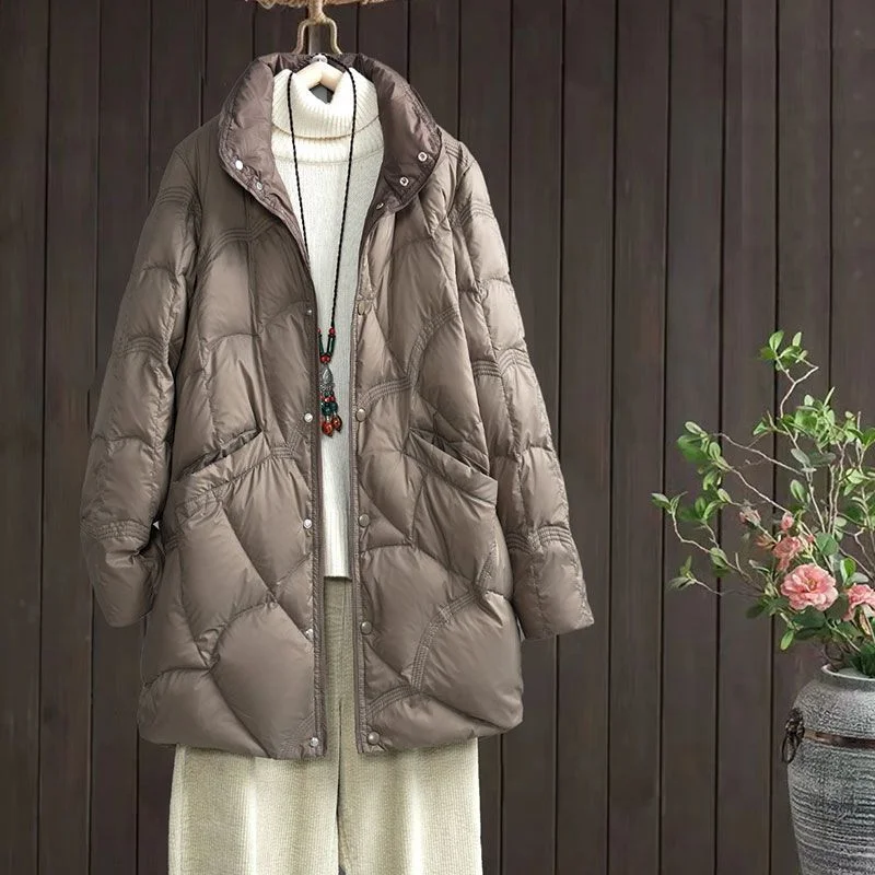 Coat for Woman Parka's Pressure Parkas Women's Jackets Winter 2023 Models Courts Coats Spring Ladies New in Outerwears Long 2022