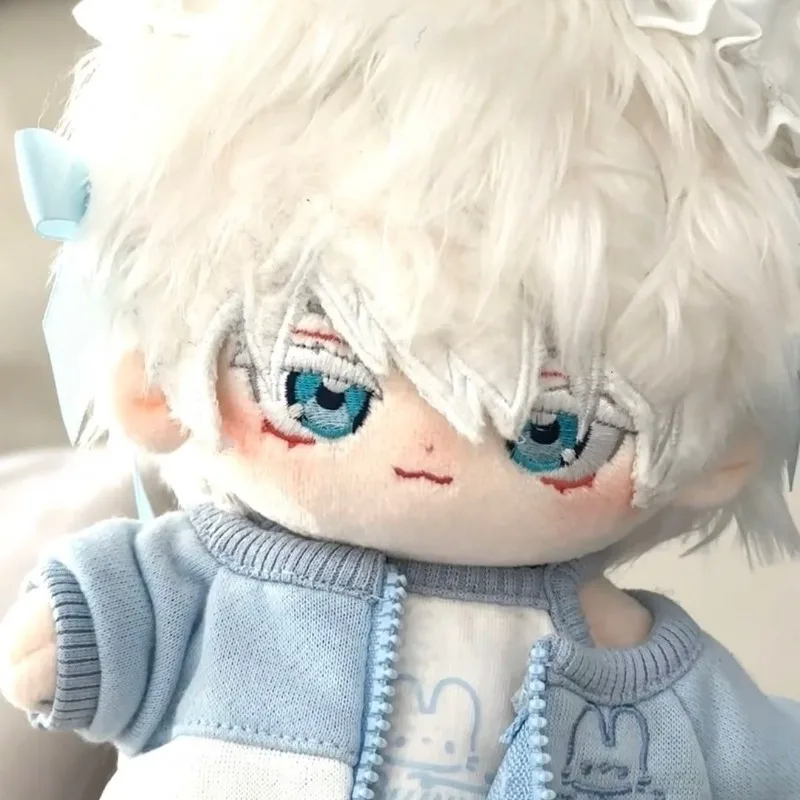 Игра Jujutsu Kaisen Gojo Satoru 20 см плюшевая кукла с ушками зверя платье для тела хлопковые