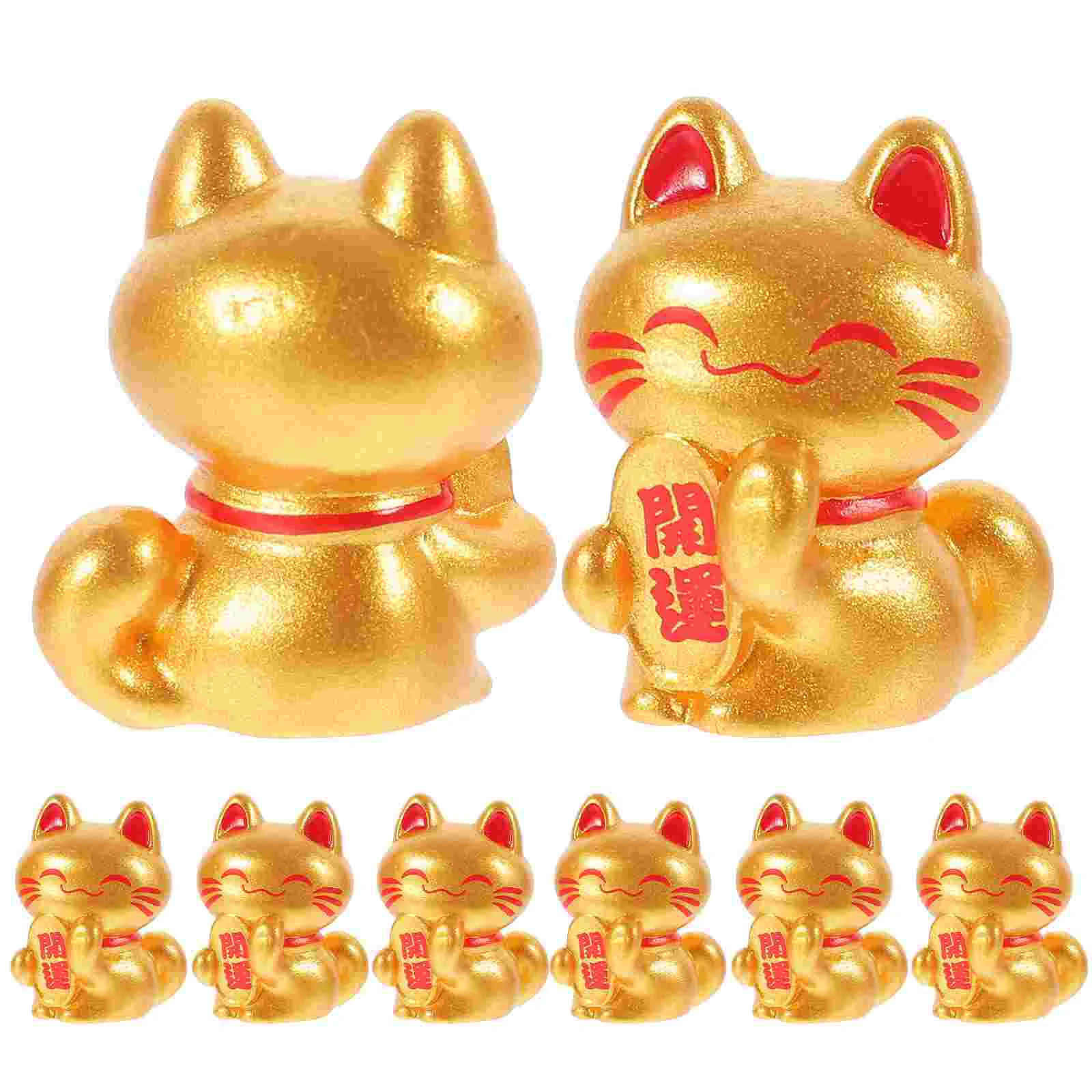 

10 PCS Kitten Miniature Animal Ornaments Good Figurines Resin Landscape
