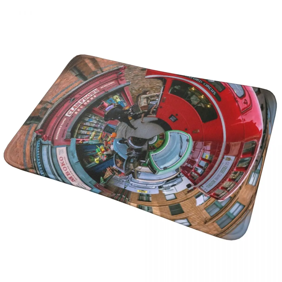 

Придверный коврик с Лондонским городским автобусом, Нескользящие впитывающие коврики для ванной, коврики для кухни, спальни, коврик для ног...