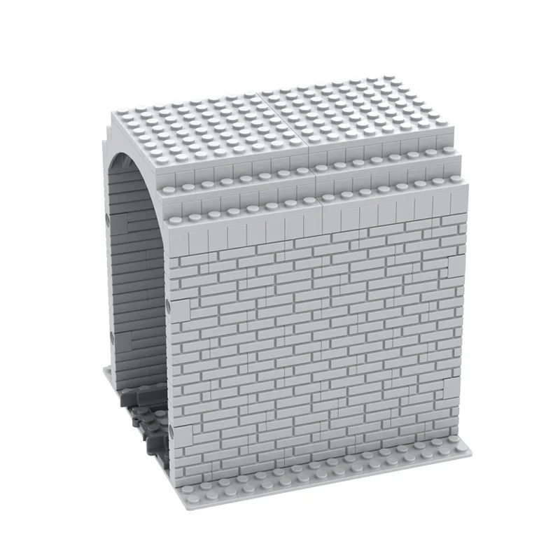 Поезд moc Block трек пещера поезд туннельная можно подключить