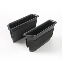 2pcs inner side door handle storage box cover tray cup holder interior panel handle inner side boxes for ford mustang 2015