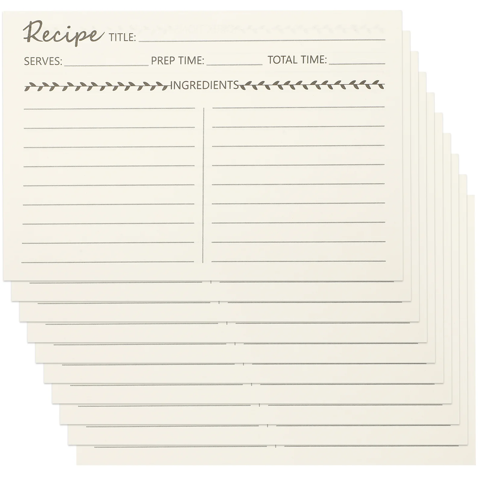 

Recipe Cardspaper Note Dietarydiet Bridal Blank Cooking Decorative Wedding Shower Diy Chef Notecards Kitchen Party Cardstock