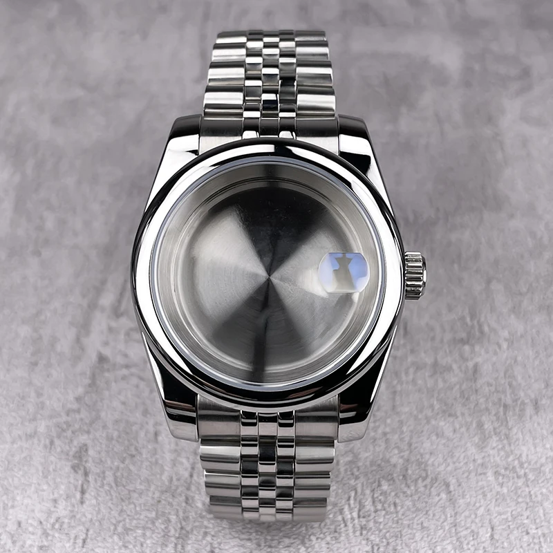 NH35 Корпус даты Oyster Bezel 39 мм Сапфировое стекло для мужчин часов Подходит NH36