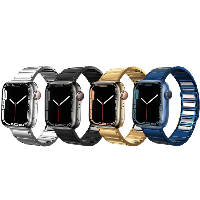 Latest Stainless Steel for Apple Watch 8 45mm 41MM Magnetic Strap Bracelet for Iwatch Ultra 49MM 7 6 5 4 SE 44MM 40MM 42MM 38MM