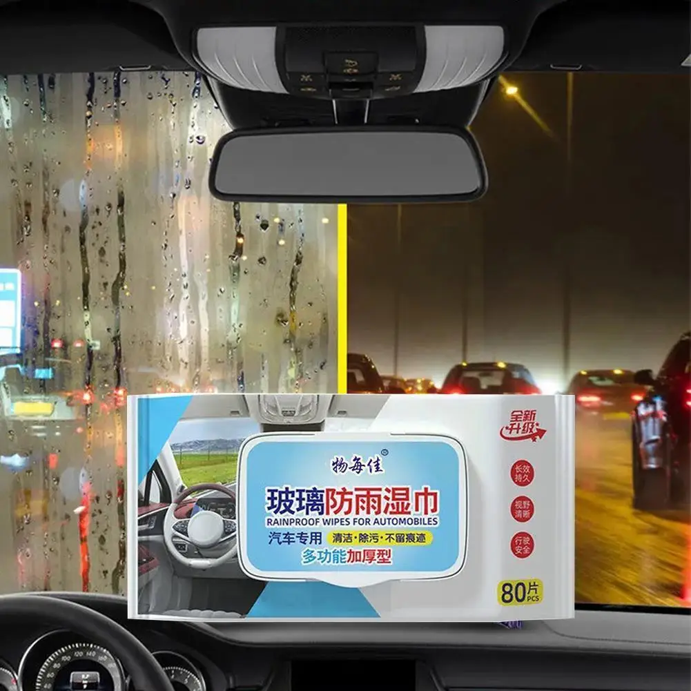 

Automotive Antifogging Wet Wipes Waterproof Agent Windshield Front Gear Antifogging Car Defogging Microfiber Wash Towel Wet D8j9