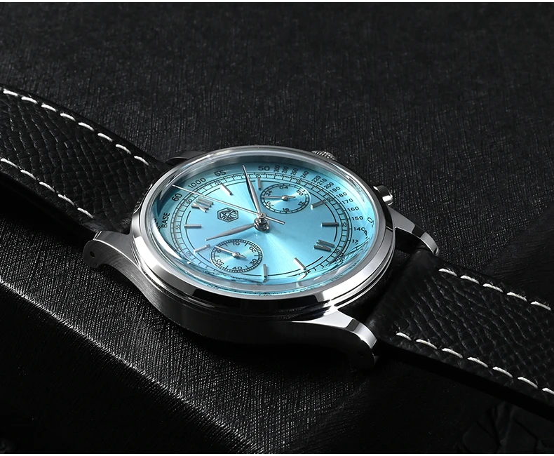 San Martin Мужские Роскошные Часы Хронограф Кварцевые 38 мм Наручные Пара 50 м