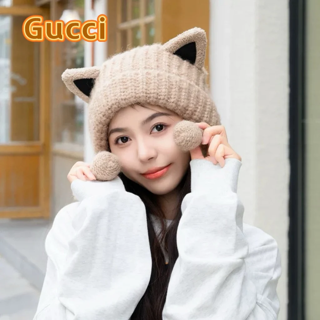 вязаная шапка Gucci Модная зимняя утепленная русская уличная новая модная