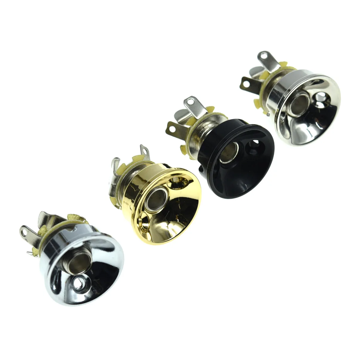 

Dopro 6.35mm 1/4" Electrosocket Jack Plate with Socket for Telecaster Chrome/ Black / Gold/Nickel with Screws