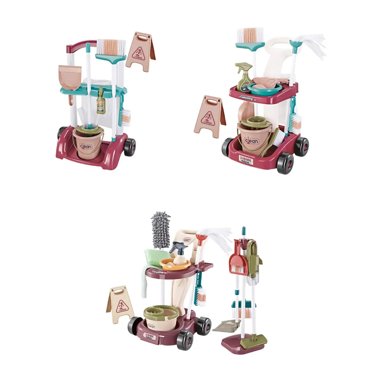 

Kids Household Cleaning Tool Pretend Play Toy for Birthday Gift Children