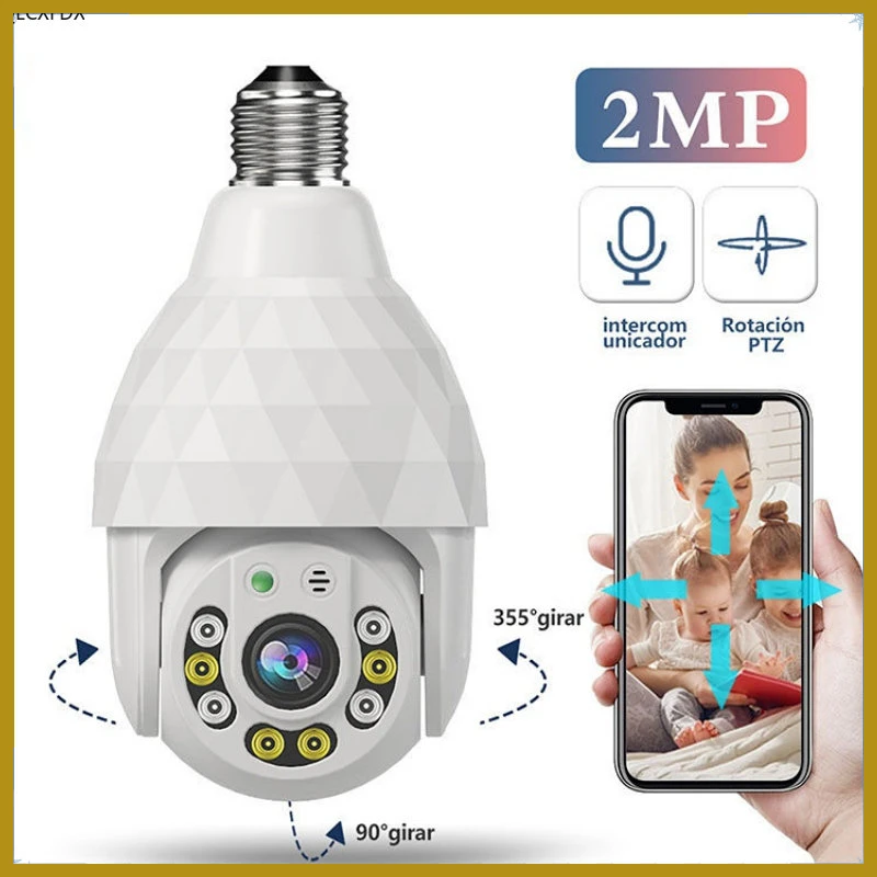 

IP-камера видеонаблюдения с микрофоном, e27, wifi