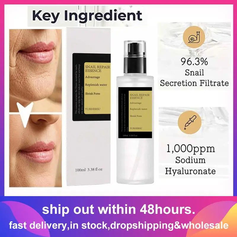 

Snail Mucin 96.3 Collagen Power Essence Hydrating Face Serum Skin Barrier Repair Fade Dark Spots Reduce Blemishes Shrink Pores