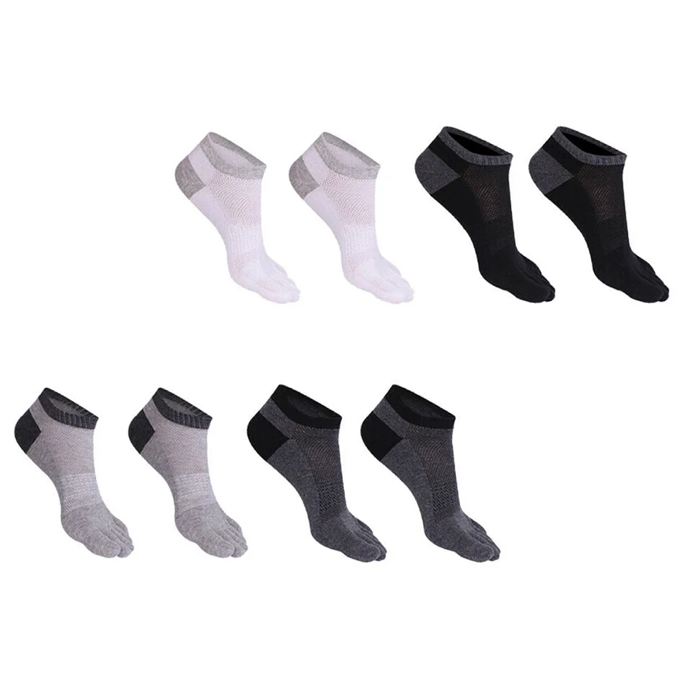 

8 Pcs Five Toe Socks Exercise Men Low No Show Women Versatile Cotton Skin-friendly Five-toe Women's Mens Summer