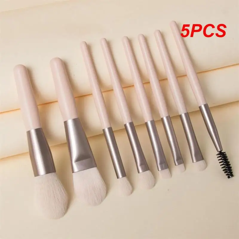

5PCS PersonalizedMakeup Brush Set Travel Makeup Bag Wedding Bridal Bridesmaid Shower Favors Bachelorette Party Gift for Her