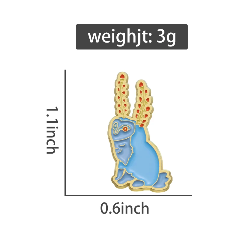 Эмалированная брошь с изображением персонажа Зельды в виде животного мультяшный