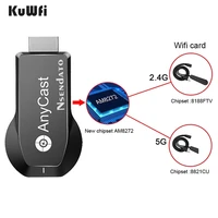 kuwfi 5g 4k miracast any cast wireless for ios android pctv stick wifi display dongle receiver for dlna airplay
