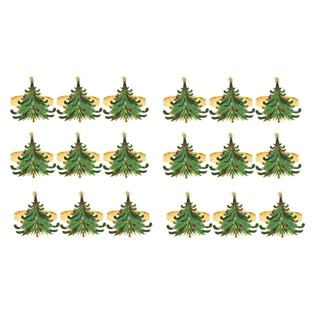 

Кольца для салфеток, золотые кольца с красным и для рождественского обеденного стола