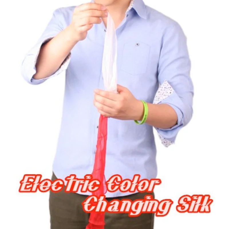 

Electric Color changing Silk Magic Appearing Magic Device Professional Stage Magic Trick,Illusion,Comedy,Professional Props