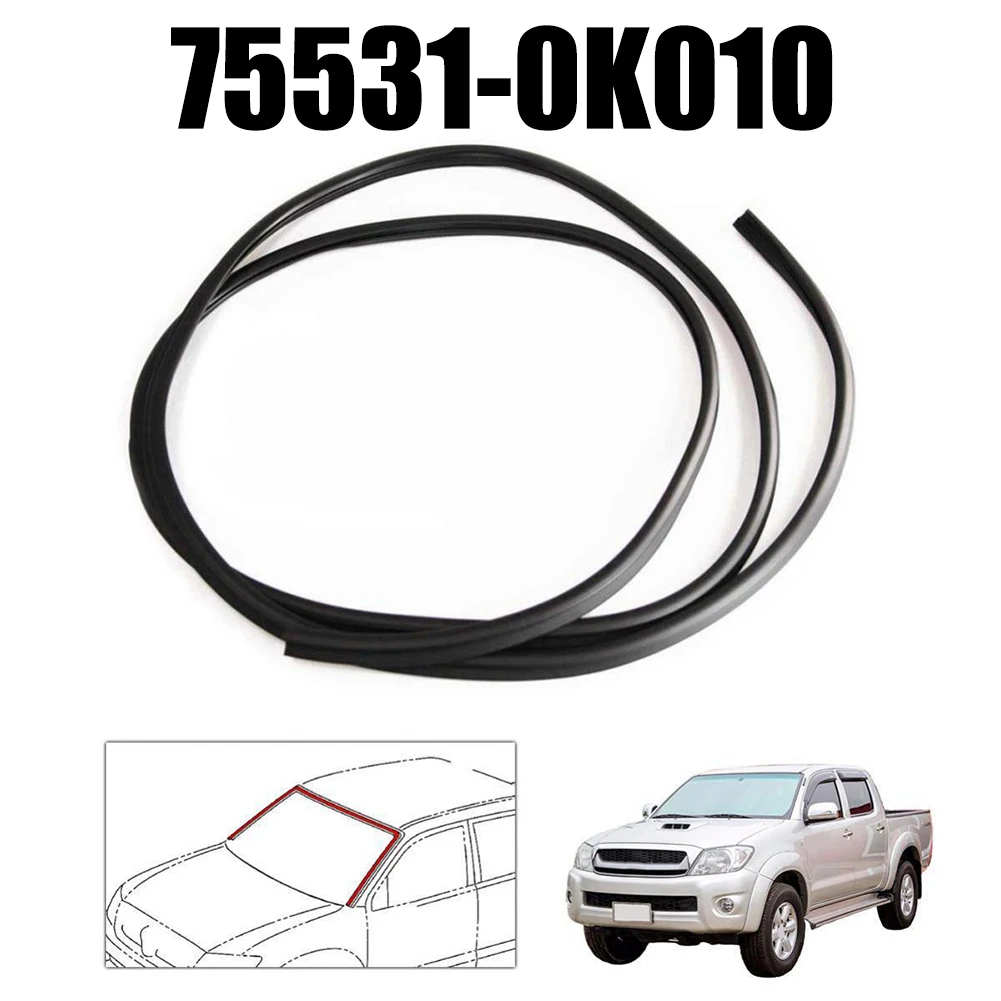 

Уплотнение переднего внешнего лобового стекла для Toyota Hilux Vigo Fortuner 2004-2015, уплотнение для формования лобового стекла