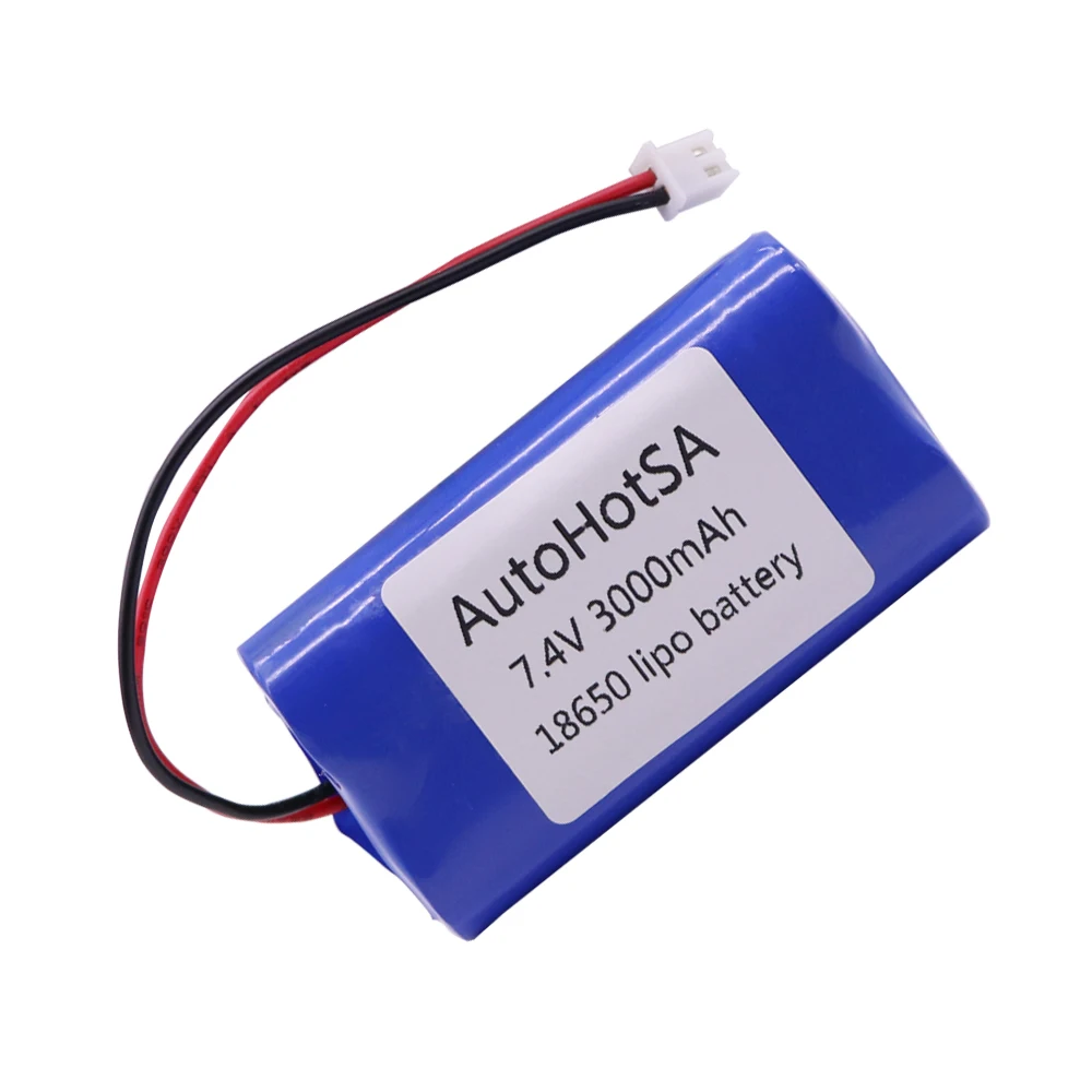 7.4V 3000mAh Rechargeable lithium battery For megaphone speaker Bluetooth Power Bank accessories RC toys parts 2S 18650 battery images - 6