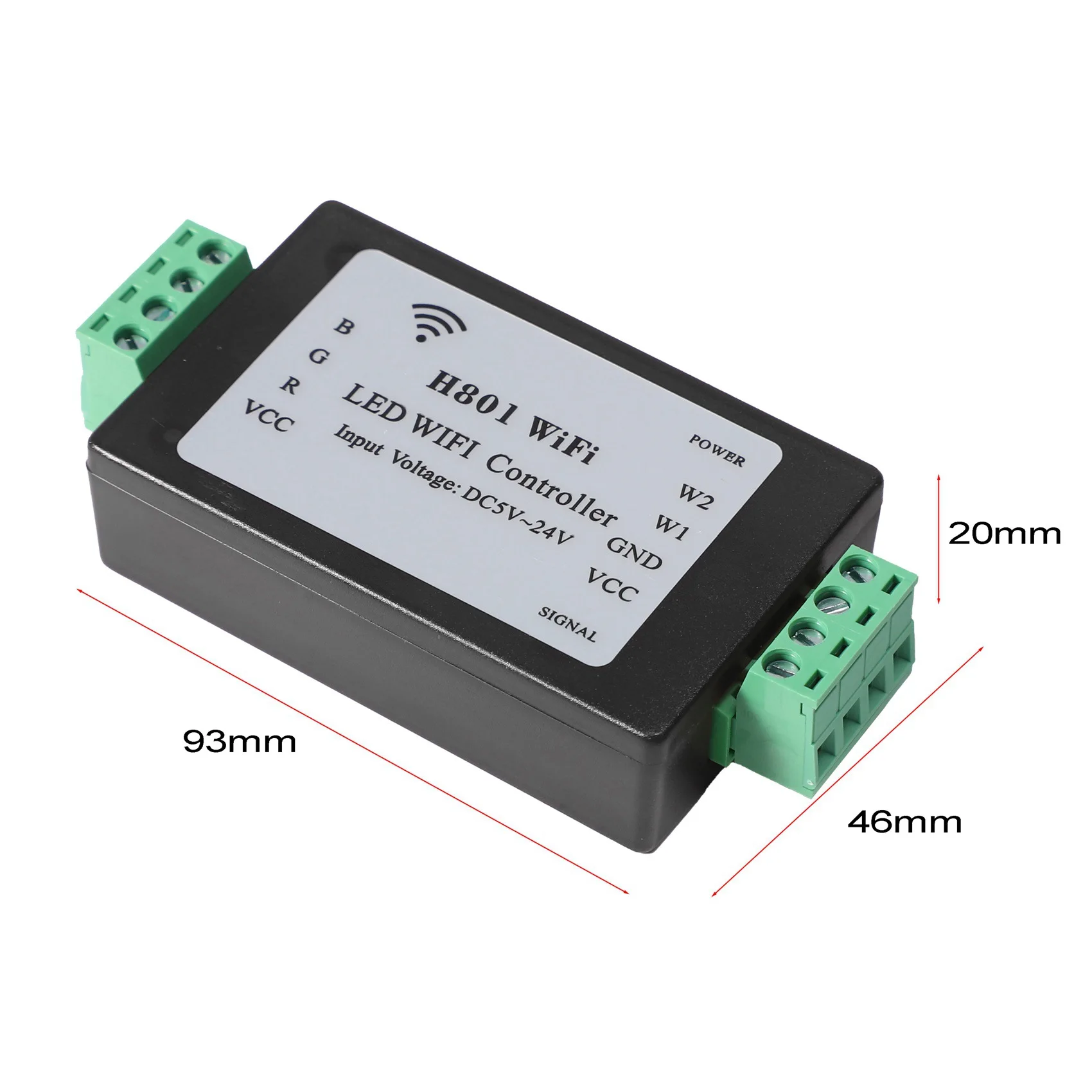 H801 RGBW светодиодный WIFI контроллер LED RGB DC5-24V вход для 5050 2835 3528 SMD