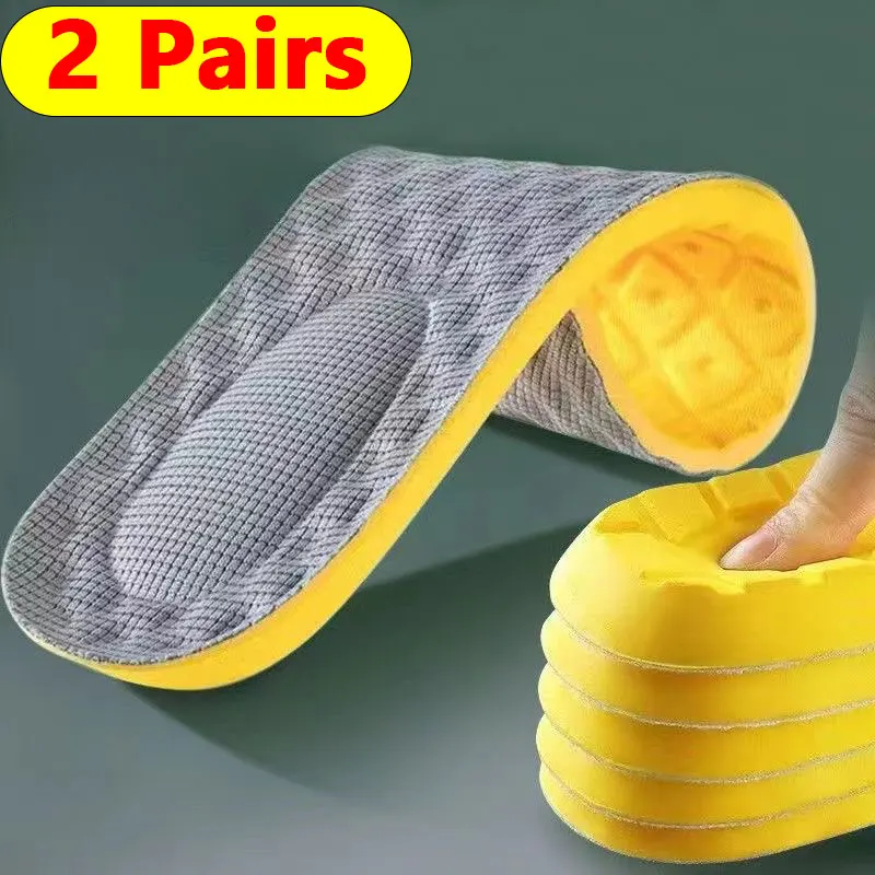 

4 шт., дышащие ортопедические стельки из пены с эффектом памяти