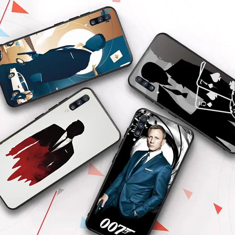 

James Bond 007 Phone Case for Samsung S20 lite S21 S10 S9 plus for Redmi Note8 9pro for Huawei Y6 cover