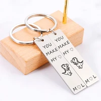 custom couples keychainsmatching set of couples keychainslong distance boyfriend giftdinosaur keychain valentines day gift