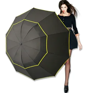 130cm Big Top Quality Umbrella Men Rain Woman Windproof Large Paraguas Male Women Sun 3 Folding Big Umbrella Outdoor Parapluie