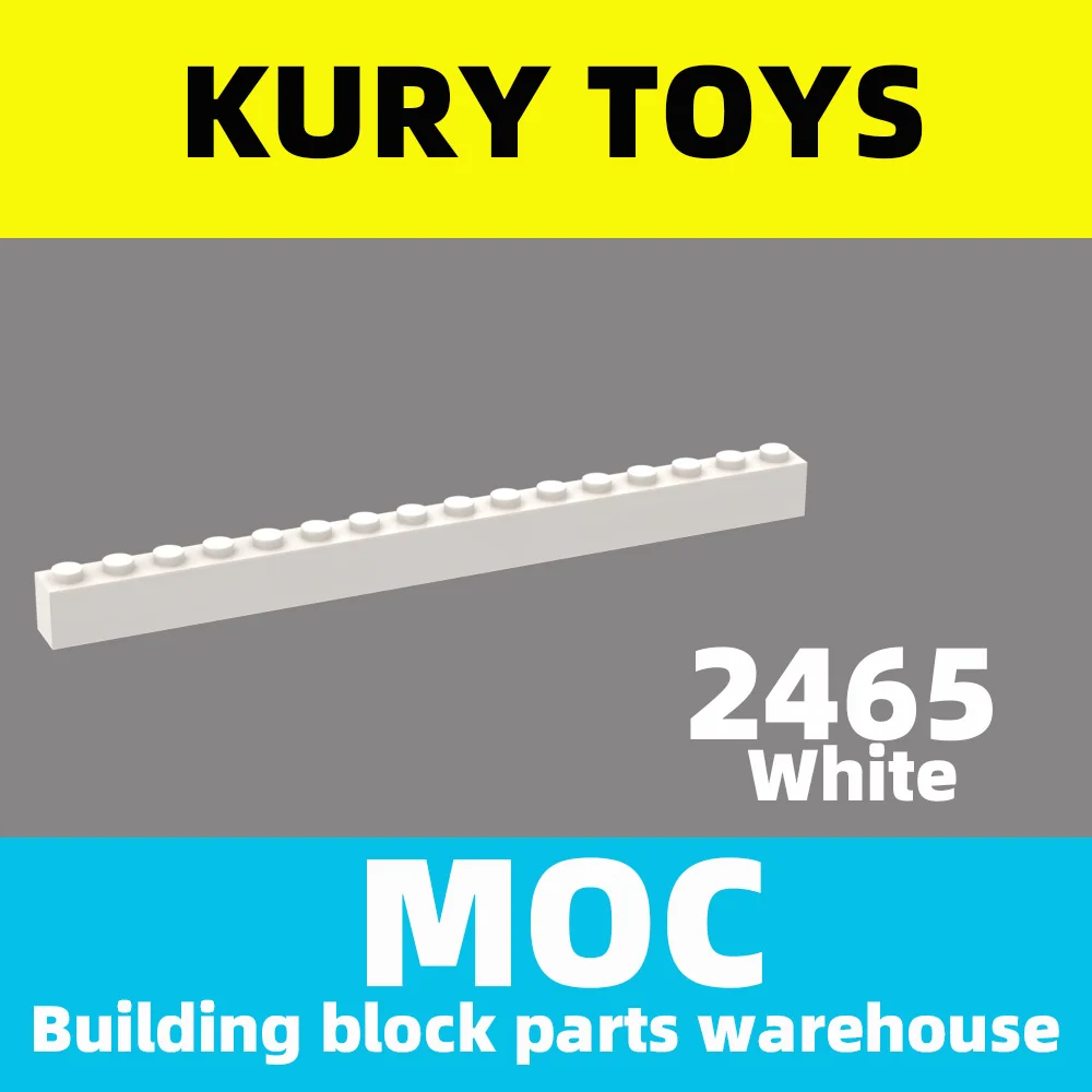 Kury Toys DIY MOC For 2465, строительные блоки, детали для кирпича 1x16, для кирпича