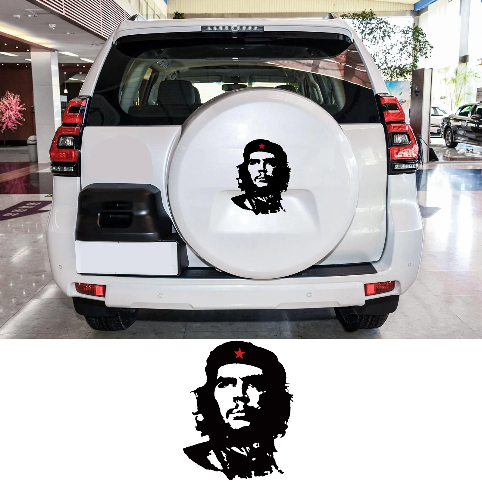 

16x20cm Celebrity Revolutionary Che Guevara Portrait Car Sticker Vintage decals Auto Door Side Decoration