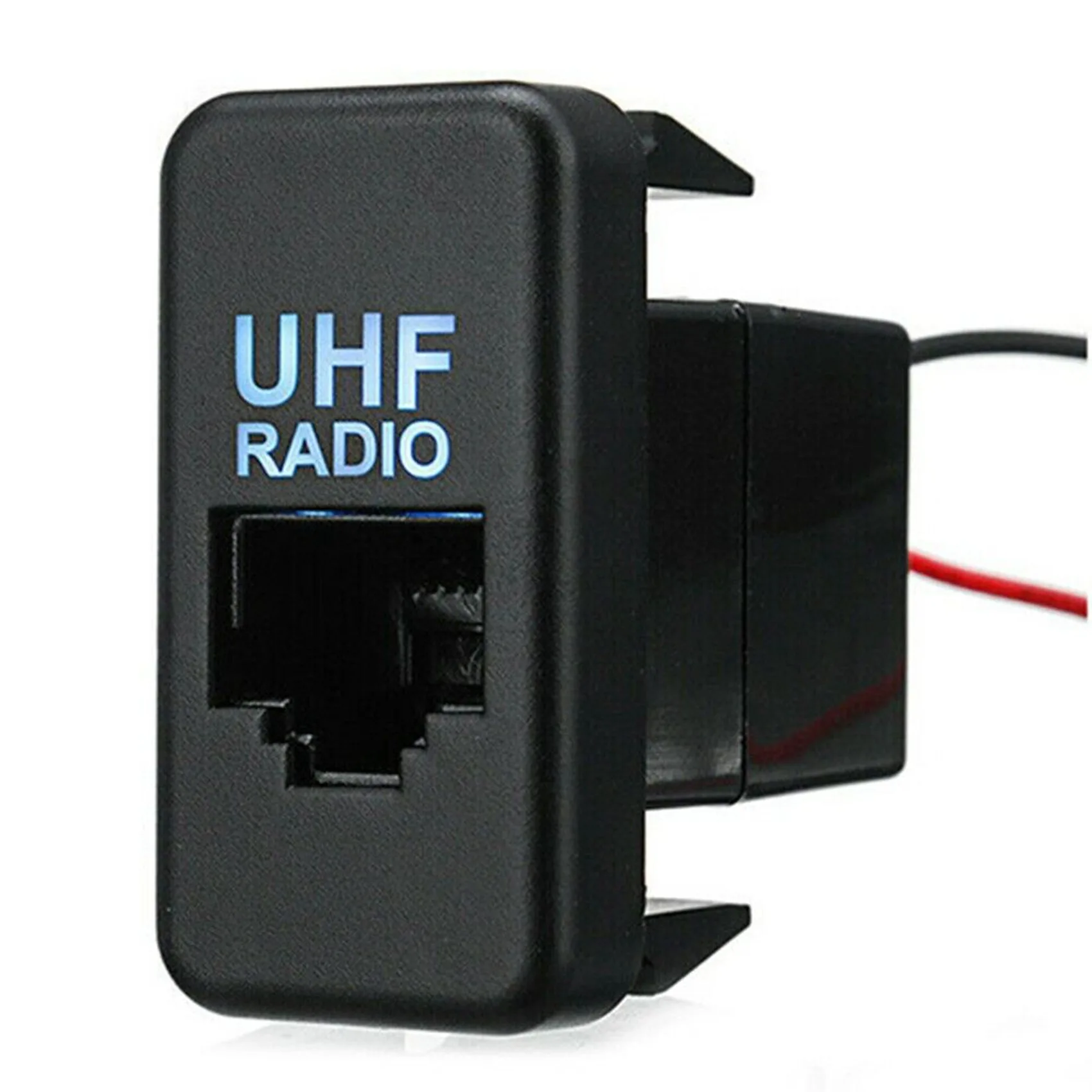 

RJ45 Dash UHF Radio Switch Panel Socket with Blue LED for Toyota Hilux Landcruiser