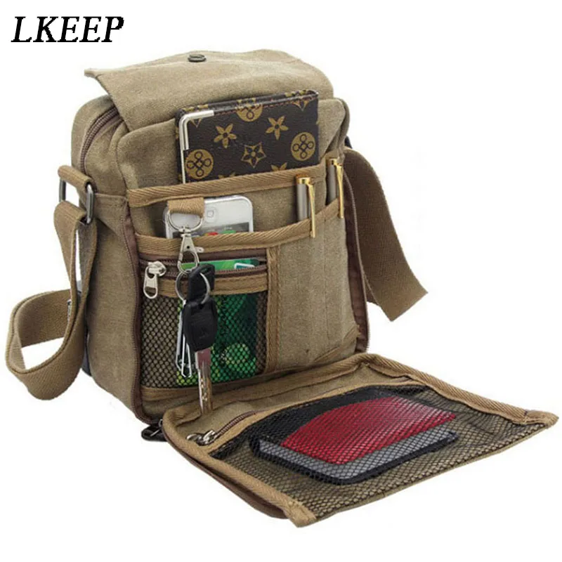 

Сумка-мессенджер Мужская холщовая, роскошный саквояж кросс-боди, сумочка на плечо, повседневный чемоданчик для путешествий