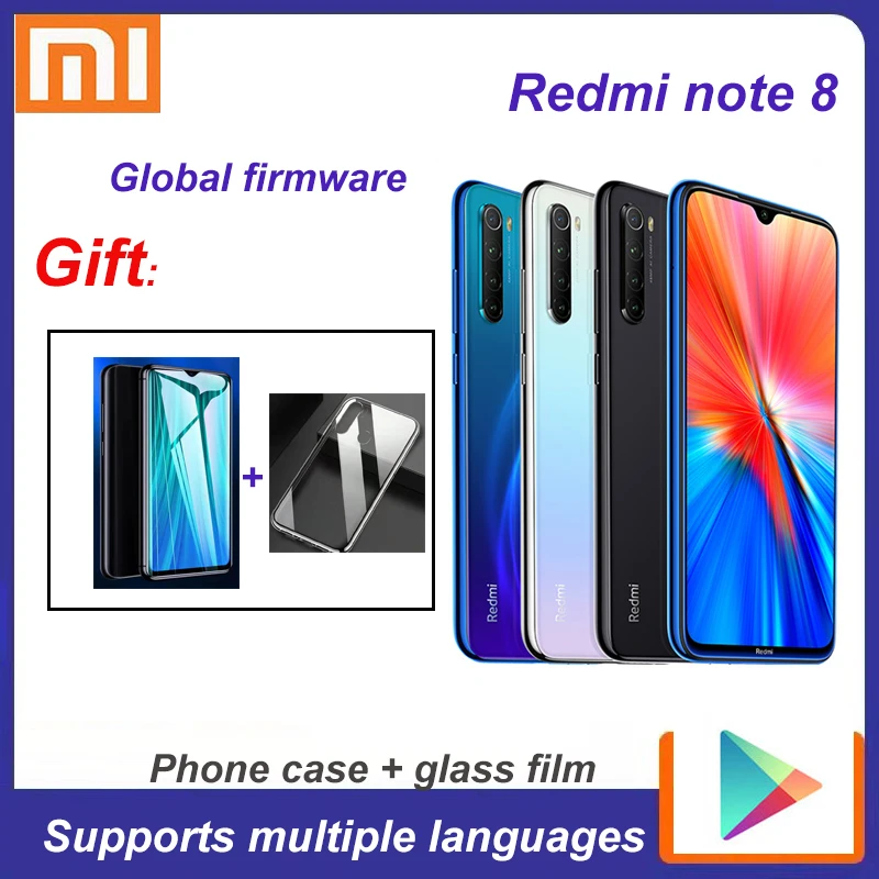 

smartphone Global version Xiaomi Redmi Note 8 global rom Snapdragon 665 48MP 4000mAh 18W Fast Charge