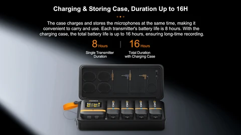 Comica Vimo Q Четырехканальный беспроводной мини-микрофон Петличный микрофон для камеры, смартфона, ПК, видеозаписи, интервью