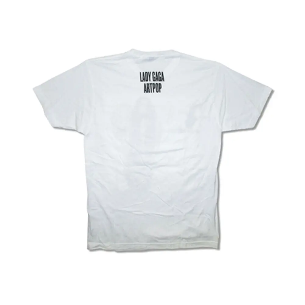 Мужская Леди Гага парик футболка большая белая