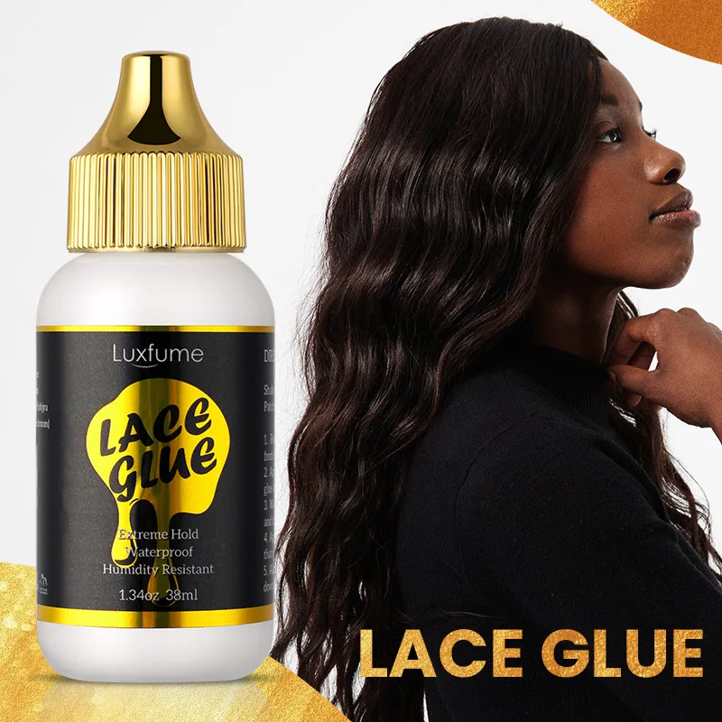 Wholesale Front Lace Wig Glue Waterproof Extra Strong Hair Glue Adhesives Remover Strong Bond Hold Lace Wig Hair System Glue