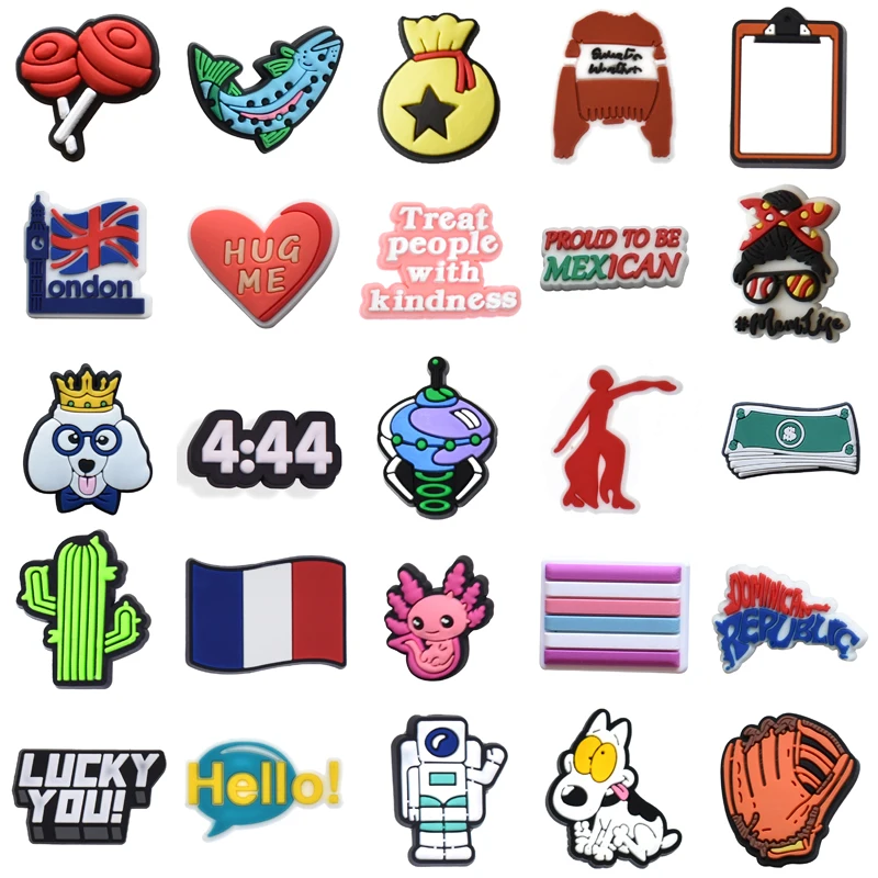 

Boy Para Pins Gifts Decorations for Croc Shoe Charms Girl Men Set Jeans Women Charm Wholesale Bulk Kids Shoes Accessories Packs