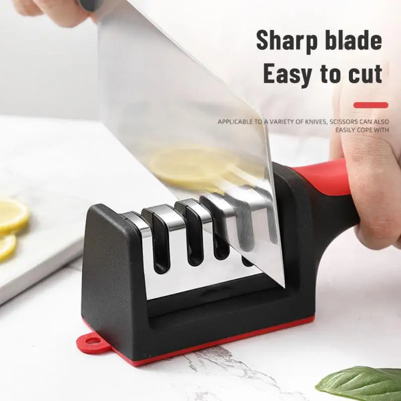 

Home multi-functional four-stage knife sharpener kitchen professional diamond coated blade sharpening tools