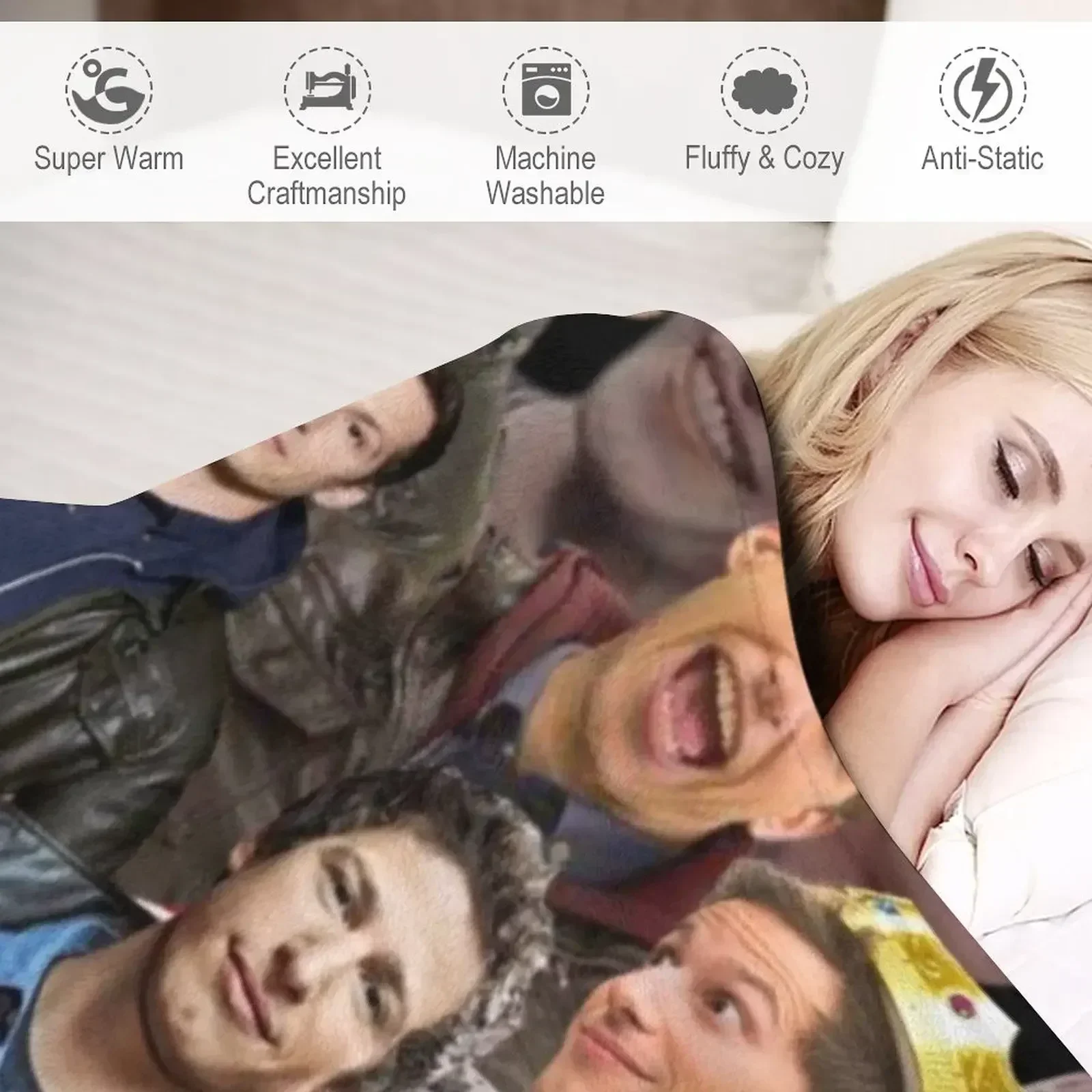 Джейк Пеалльта фотоколлаж пледы плед диван тяжелые одеяла