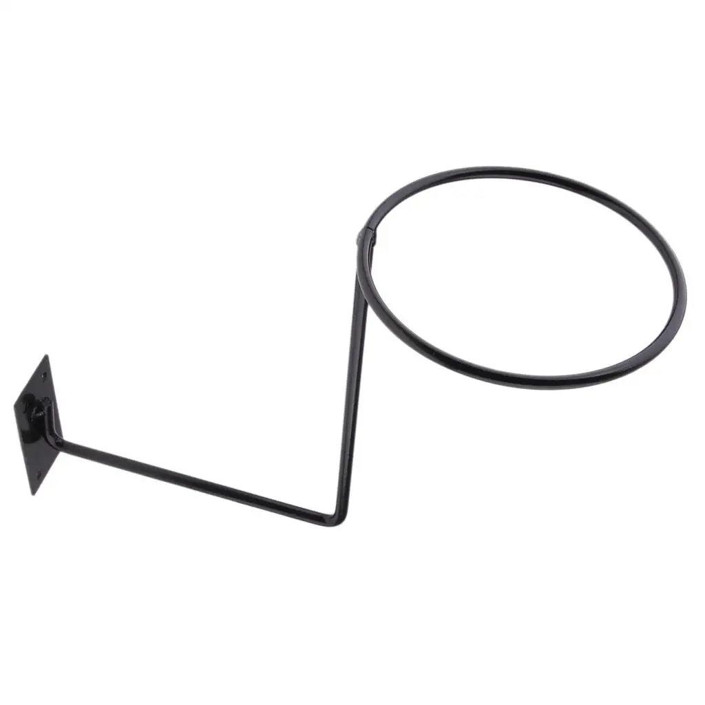 Steel Motorcycle Accessories Helmet Holder Hanger Rack Wall Mounted Hook for Coats Hats Caps Black