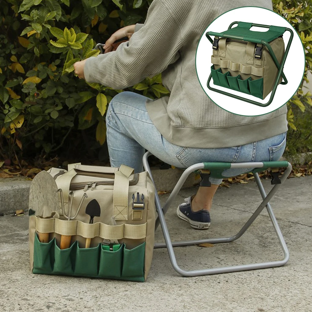 

New Outdoor Folding Chair Camping Fishing Chair Stool Portable Backpack Cooler Insulated Picnic Tools Bag Hiking Seat Table Bag