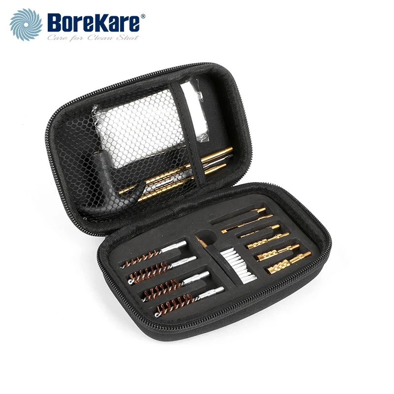 

BoreKare Hot Selling Cleaning Kit Tube Brush Nylon Stainless Steel Brushes in EVA Case of 17pcs